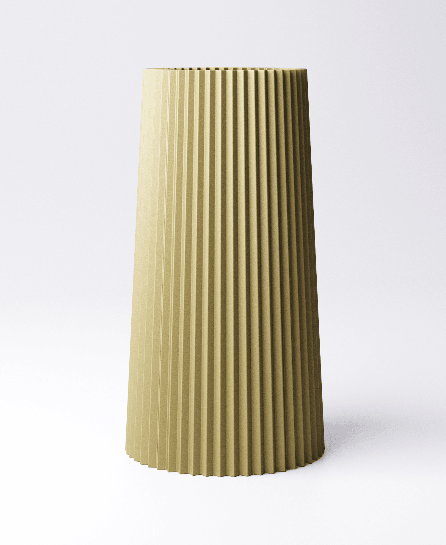 Pleated Vase Style 3 | Modern 3D Printed Decorative Vase – Designed by Studio Loup