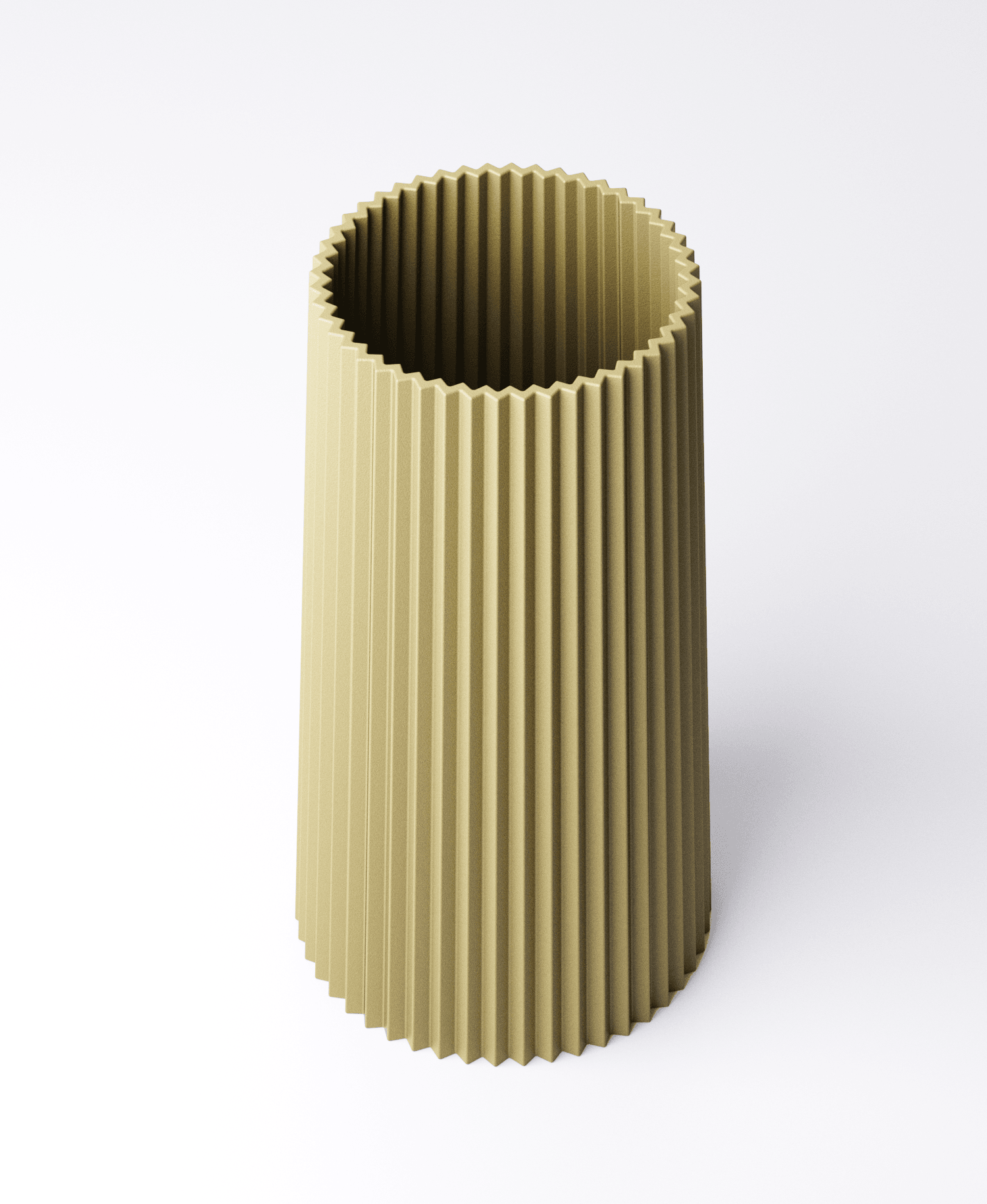 Pleated Vase Style 3 | Modern 3D Printed Decorative Vase – Designed by Studio Loup
