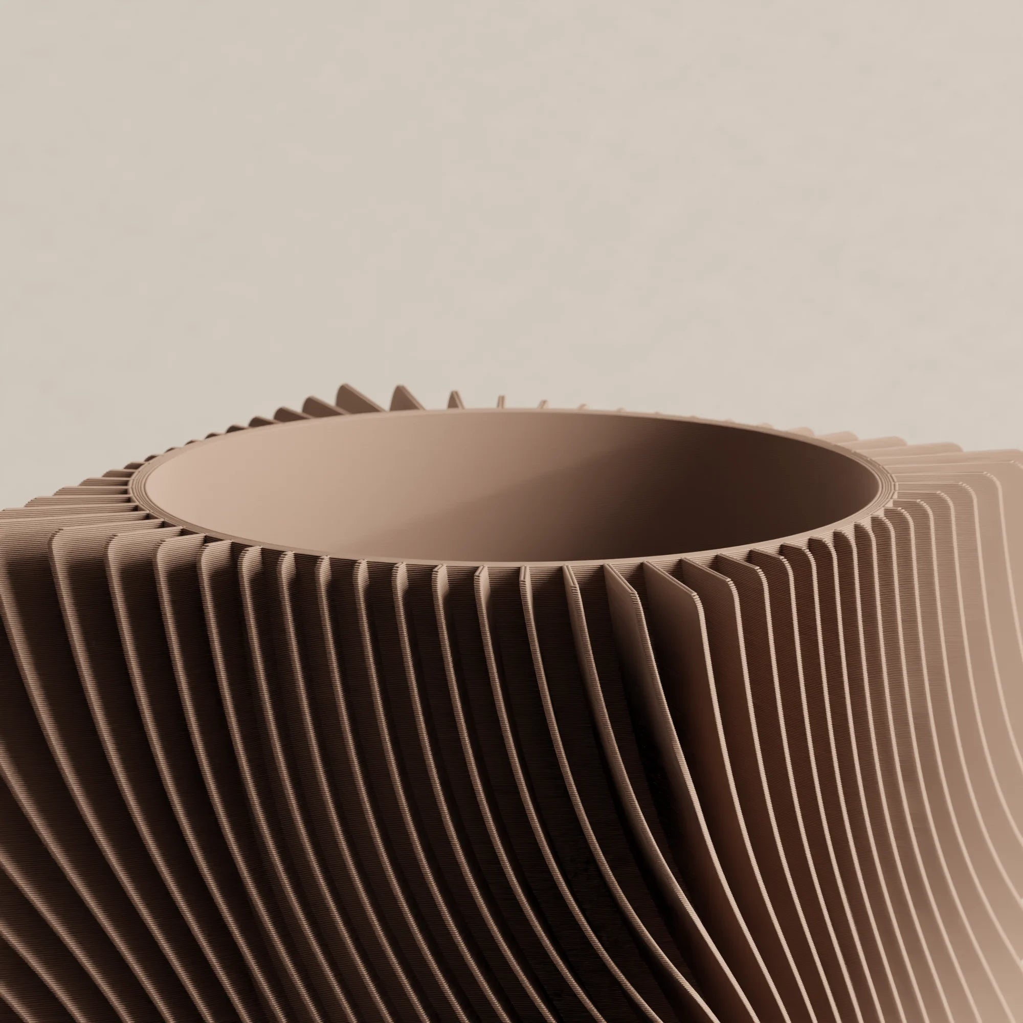 Planter with Drip Tray | 3D Printed Modern Geometry – 2", 3", 4" & 6" | PrintyPrints