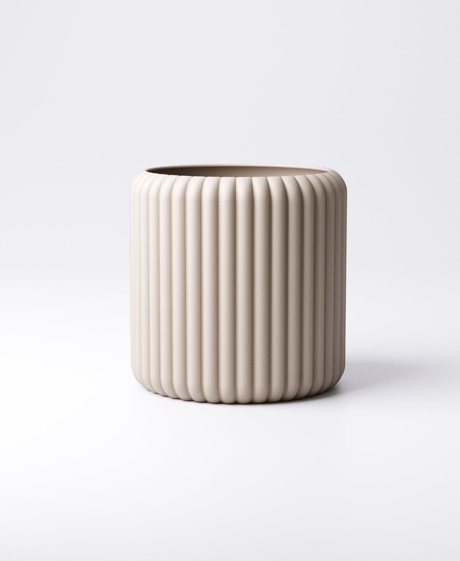 Vase Type 6 | 3D Printed Modern Ribbed Vase | PrintyPrints