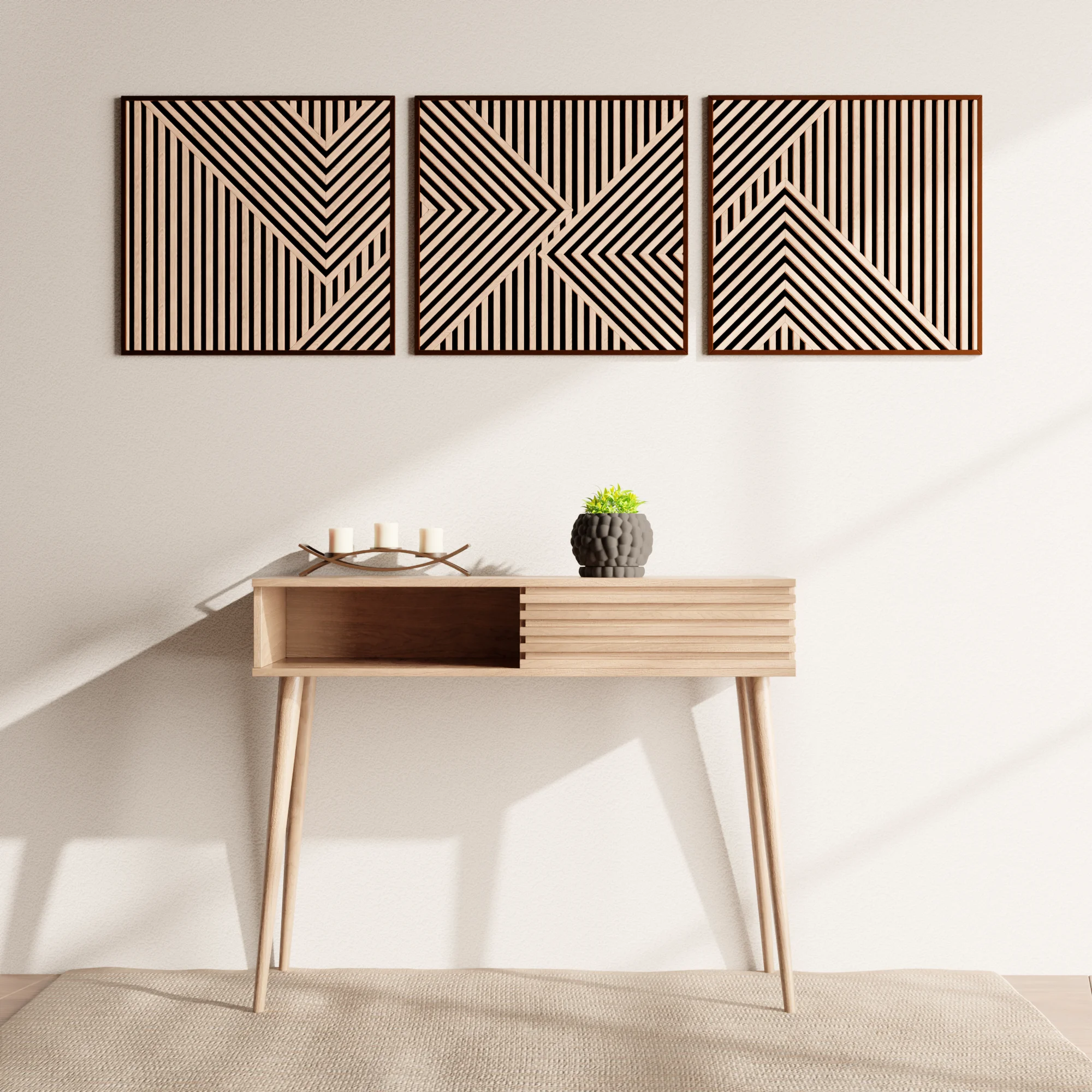 Planter with Drip Tray | 3D Printed Modern Geometry – 2", 3", 4" & 6"| PrintyPrints=