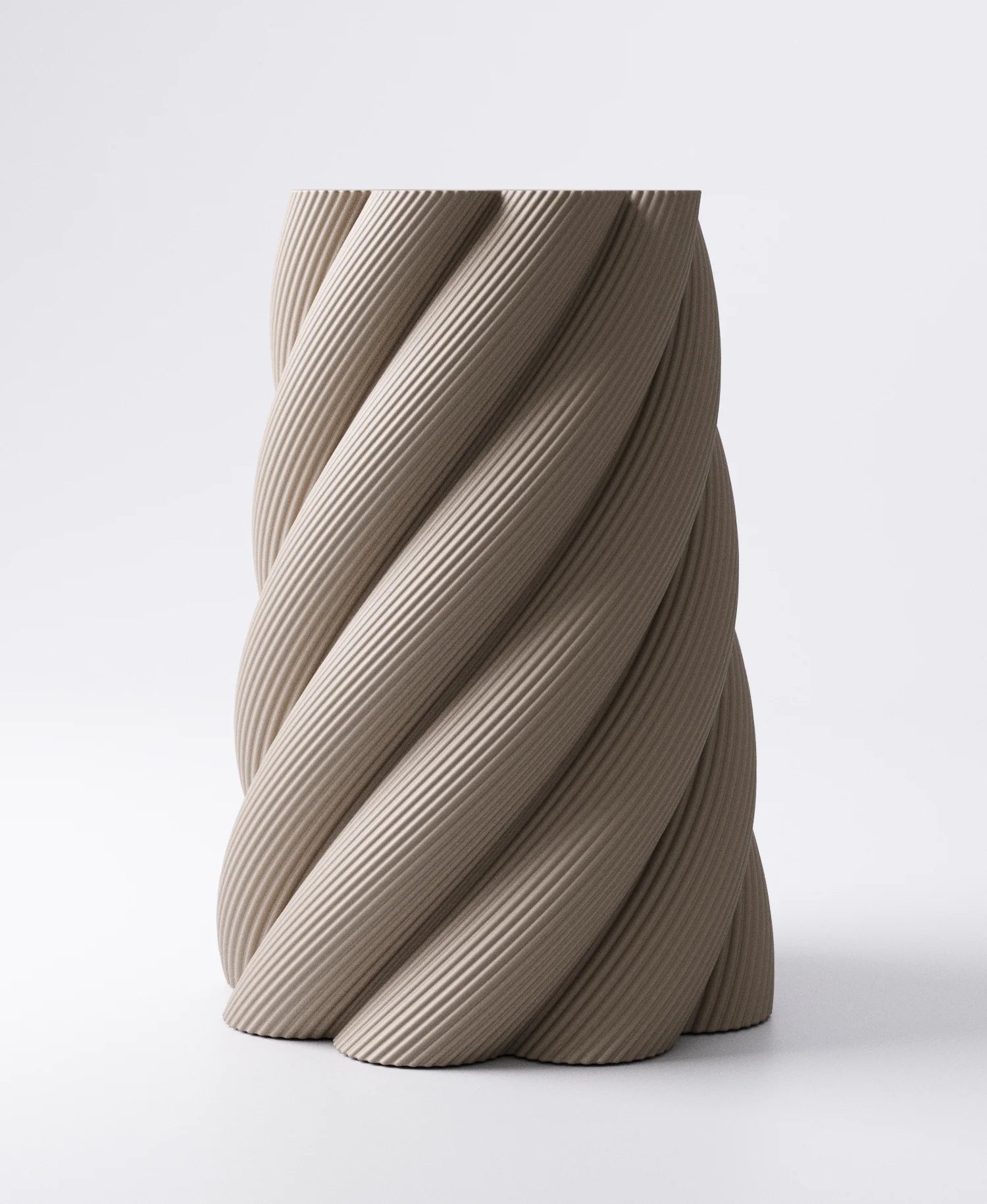 Spiral Vase  | 3D Printed Modern Ribbed Vase | Designed by Studio Loup