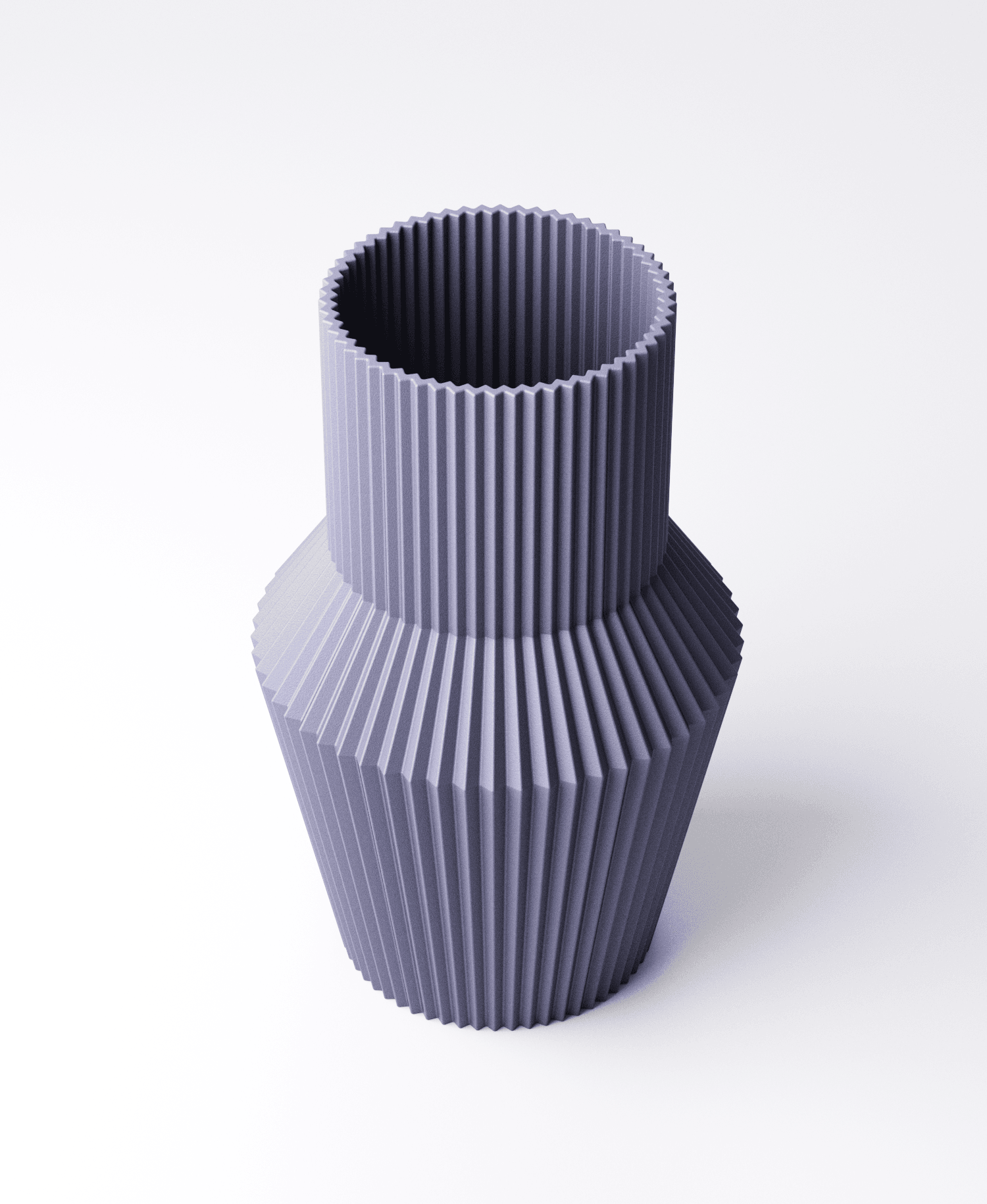 Pleated Vase Style 1 | 3D Printed Modern Decor | PrintyPrints