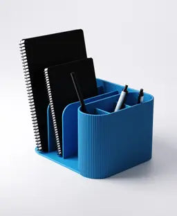 Pen + Notebook Holder | 3D Printed Modern Geometry | PrintyPrints